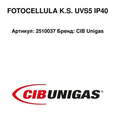CIB Unigas Detector de llama 2510037