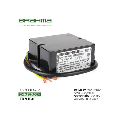 Brahma Ignition transformer TD2LTCAF 15910462